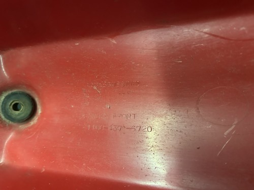 1979-1981 Honda XL 125 S Front Fender Red 437 - Picture 10 of 10