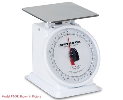 Detecto, PT-25-R, Rotating Dial Top Loading Scale, 25 lb capacity