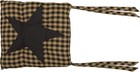 VHC Brands, Black Star, Cotton, 15x15, 1 Count (Pack of 1), Raven, Khaki
