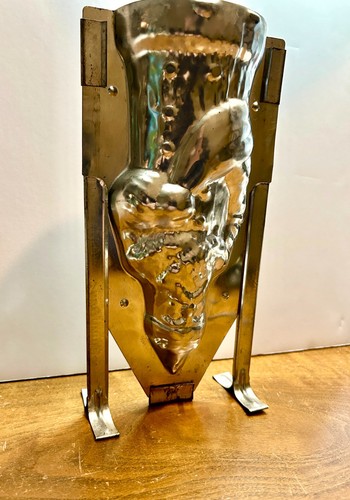 VTG 1970’s GEFU German Metal Tin Baking Pan Chocolate Candy Santa Mold No. 1410 - Picture 8 of 11