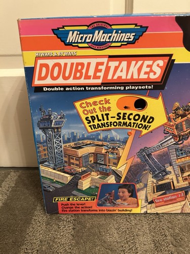 Micro Machines Double Takes Fire Escape Playset New Open Box 1995 Galoob - Picture 3 of 20