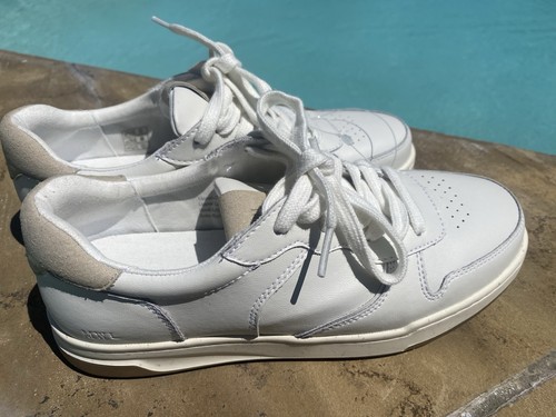 Madewell $98 Court Sneakers White Leather Size 8.5 Women - Picture 3 of 10