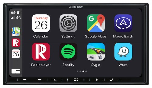 Alpine Bluetooth 2DIN MP3 DAB USB Autoradio für Fiat 500X (ab 2015) - Bild 4 von 10