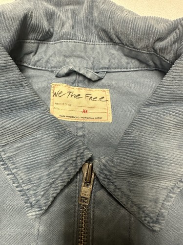 Chaqueta de lona We The Free Easy That XL otoño cielo nueva con etiquetas - Imagen 10 de 13