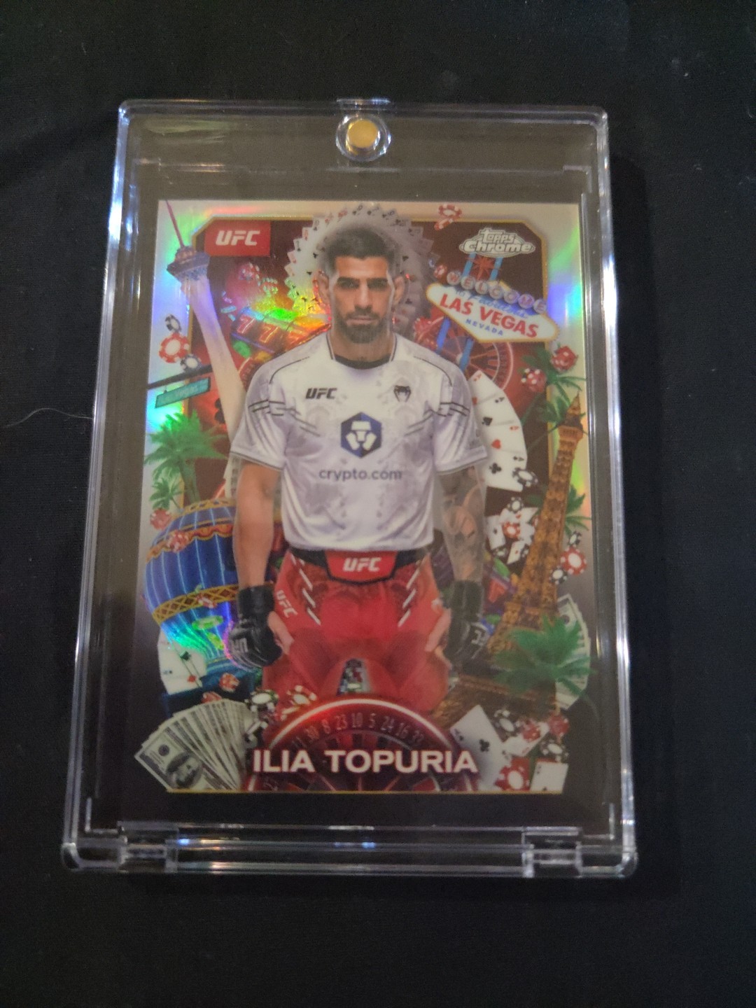 2025 Topps Chrome UFC Ilia Topuria Titans Refractor SSP TNS-5 Case Hit