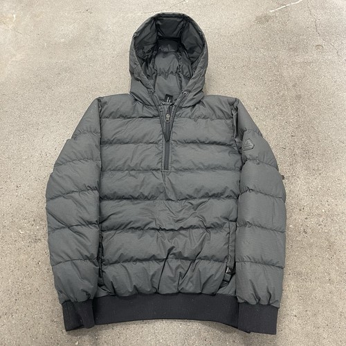 Prana Jacket Mens Medium Charcoal Hooded Down Puffer - Picture 1 of 6