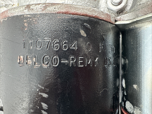 OEM GM Starter Delco Remy 1107664 Date 0F30 1960 Chevrolet Chevy - Picture 2 of 19
