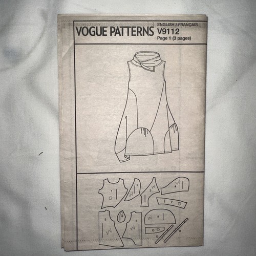 Vogue V9112 Misses Sz L-XL-XXL Easy Marcy Tilton Original Pullover Dress FF Cut - Picture 3 of 7