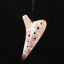 12-hole retro-style unglazed alto AC key ocarina..