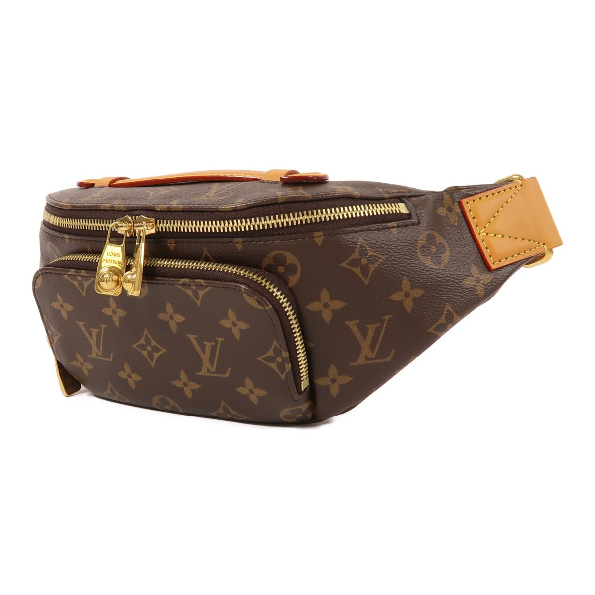 LOUIS VUITTON LV GHW Rush Bumbag Waist Bag M14019 Monogram Brown