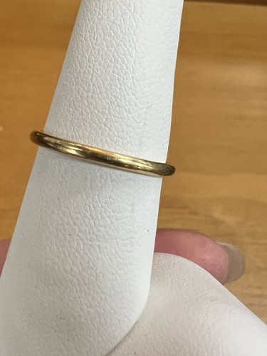 Tiffany & Co 18k Solid Gold Ring Simple Band Size 6 3/4 - Afbeelding 3 van 8