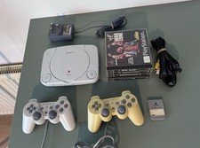 Pacchetto completo console Sony PlayStation 1 PS1 PSOne Slim + giochi wrestling WWF