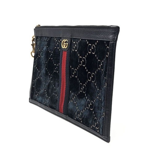 Gucci Ophidia GG Velvet Clutch 575371 60693625 - Picture 2 of 8