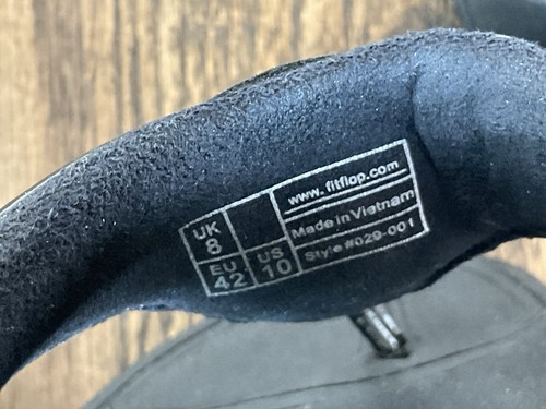 Fitflop Black Patent Comfort Thong Sandals Cushion Flip Flops Women's US Size 10 - Picture 8 of 10