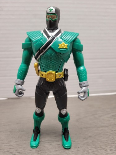 Super Samurai Green Ranger Bandai Power Rangers 6.5" Figure Loose Flip Head 2010 - Picture 2 of 24