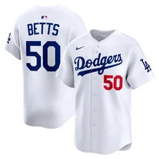 Lots Angels Dodger Mookie Betts White Home Limited Player Jersey