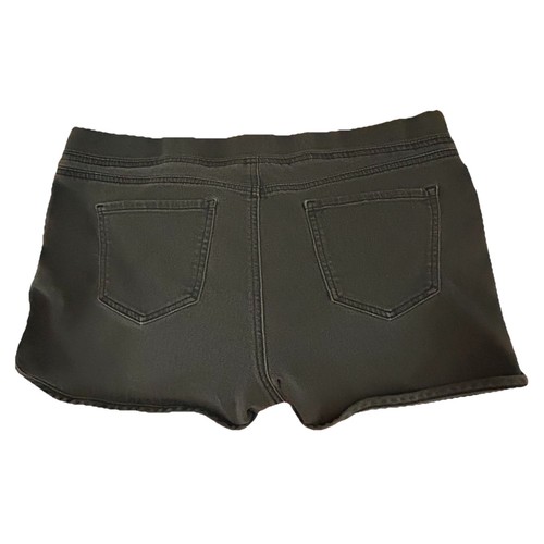 No Boundaries Shorts Juniors Size XL (15-17) Black Mid Rise Petal Slit Denim - Picture 3 of 5