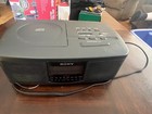 Sony CD Player Clock Radio ICF-CD810 AM/FM Stereo Dual Alarm Tested-Works