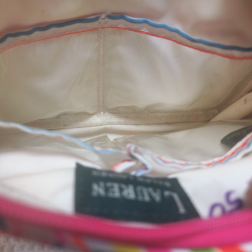 Lauren Ralph Lauren Kosmetiktasche Schminktasche gestreift Mehrfarbig RLL Logo - Bild 4 von 6