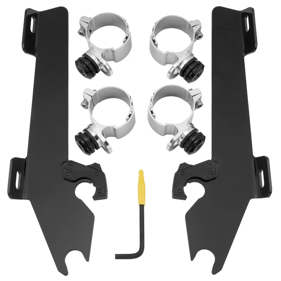 Memphis Shades Batwing Trigger Lock Mounting Kit - Vegas - Black MEK1930 - Imagem 2 de 4