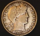 1901-P  Barber Half Dollar KEY DATE