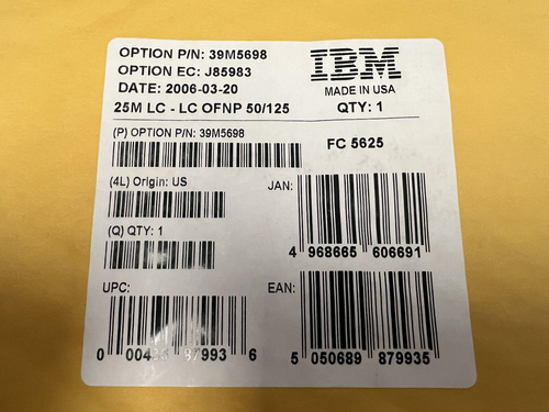 QTY 6 NEW IBM 39M5698 25M LC To LC Fibre Channel Cable - Picture 2 of 2