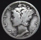 1939-P 10C Mercury Dime 90% Silver 26ohl0102-11