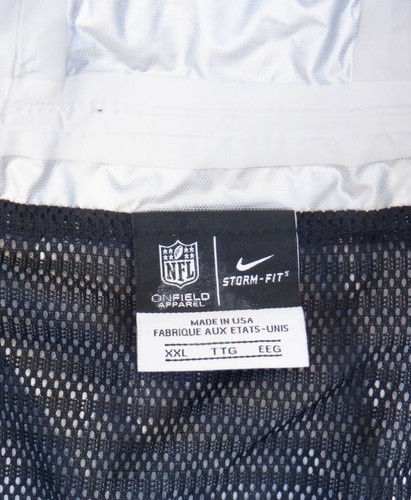 Nike Rare Men's 2XL Made In USA Team Issued Denver Broncos Jacket Storm Fit Blue - Picture 24 of 24