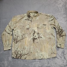 VTG Montana Camo Shirt Mens XXL Prairie Ghost Long Sleeve Camouflage Outdoors