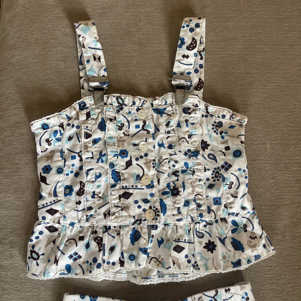 Adorable Jottum Países Bajos Conjunto de 2 piezas Camiseta sin mangas y pantalones cortos largos Talla 116, EE. UU. 6 Foto 2 de 4