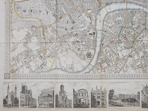 Plan of London from Actual Survey JOHN SHURY 1835 Original Hand Coloured Map - Imagen 8 de 15