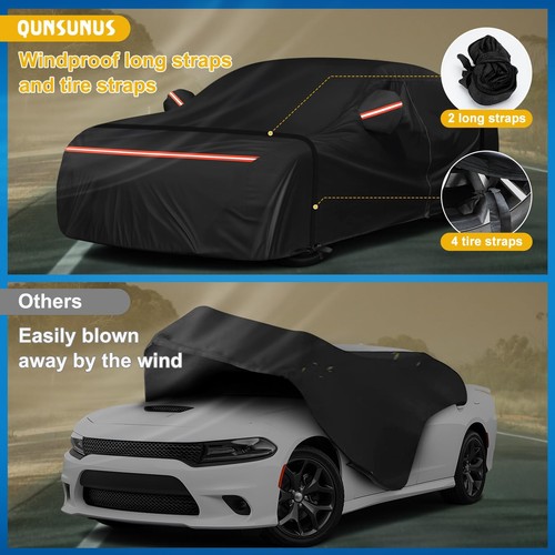 For Dodge Charger Car Cover Waterproof All Weather, 6 Layers Car Cover - Picture 4 of 7