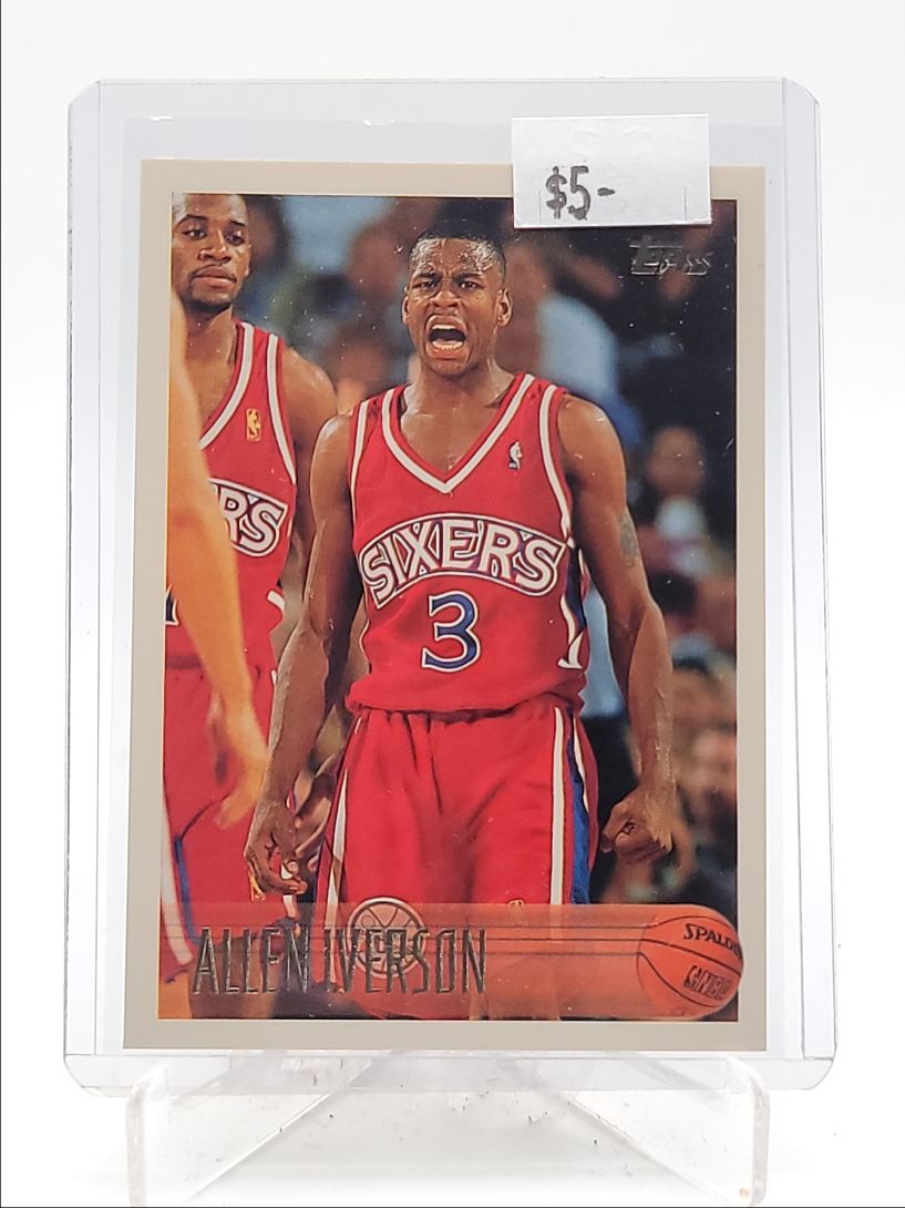 その他 NBA topps 96 97  #171 allen iverson+1sc Allen Iverson Autographed 1996-97 Topps Rookie Card #171