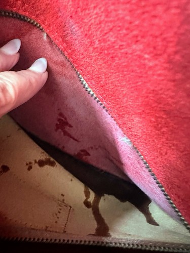 Vintage Coach Sheridan Saddle Crossbody Bag Made In Italy Rot/Braun WUNDERSCHÖN! - Bild 10 von 10