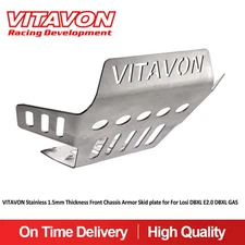 Vitavon Stainless 1.5mm Thickness Front chassis Armor Skid plate for For DBXL