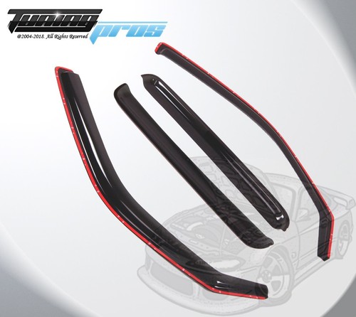 For Honda Ridgeline 2006-2014 Smoke In-Channel Window Rain Guards Visor 4pcs Set - Picture 3 of 4