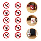 10 Sheets Waterproof Sticker Pick up Pet Poop Sign Funny Stickers