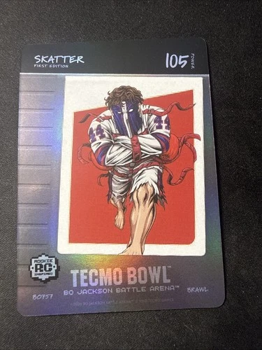 Skatter Tecmo Bowl Bo Jackson Battle Arena 105 Brawl BO757 Blow On It Giants Cam