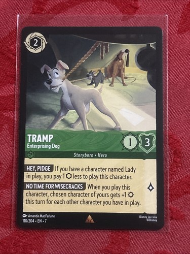 Lorcana Archazia's Island - Tramp - Enterprising Dog - 110/204 - Rare M/NM - Bild 6 von 7