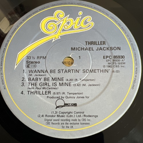 michael jackson thriller gatefold vinyl record - Picture 7 of 7
