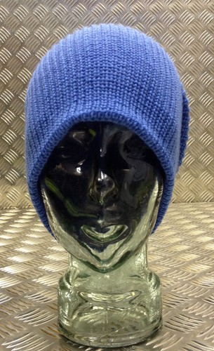 Cappello berretto/cappello orologio/cappello lana blu cielo/azzurro lavorato a maglia - taglia unica NUOVO - Foto 3 di 9