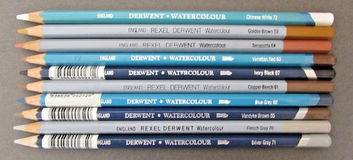 Derwent Watercolour Pencils Assorted Colour Selection Sets (10 Pencils) Free P&P - Picture 11 of 13