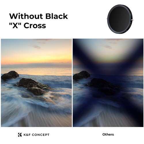 K&F Concept 82mm lens Filter 2 in 1 ND2-ND32+CPL Circular Polarizing NANO X - Picture 5 of 7