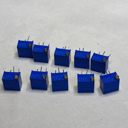 Lot 10 Bourns 3299 3/8” Square Multiturn Trimming Potentiometer 3 Lead @CPU9