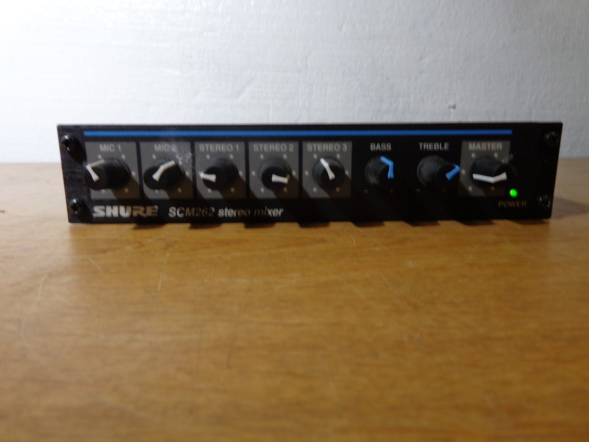 SHURE SCM262 アナログミキサー SHURE ( シュア ) SCM262-J ステレオマイクロホンミキサー 送料無料
