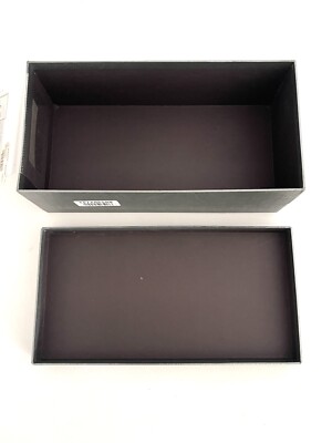 Authentic Prada Milano Silver with Red Stripe Shoe Box 11.75