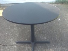 NEW Restaurant / Bar TABLE  Reversible Black On One Side Wood Print On Other NEW