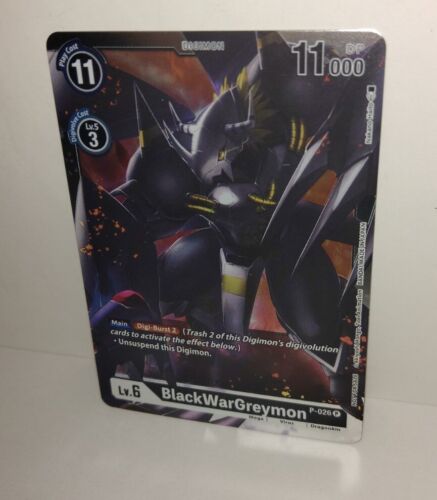 Digimon TCG BlackWarGreymon PROMO FOIL P-026 Great LEGEND Dash Pack Englisch 026 - Bild 3 von 5