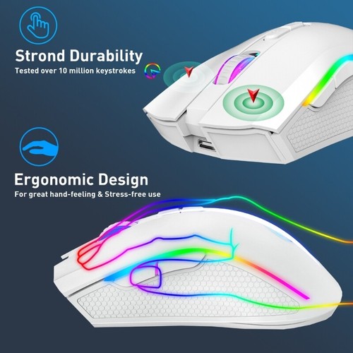 T69 LED Optical Game Mice 4800DPI 2.4G USB Wireless Mouse for PC Laptop - Picture 5 of 10