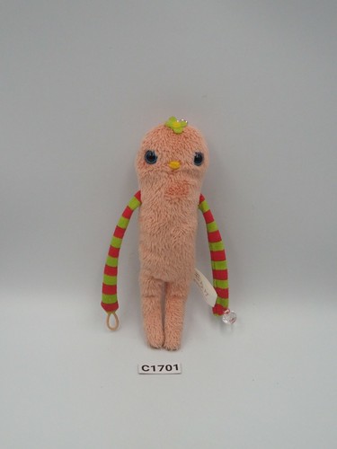 Shinada Mokeke Alien Monster C1701 Orange  Mascot 5" Plush Toy Doll Sk Japan - Picture 1 of 5